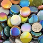 Sweetie Penny Rounds SRL14-Iridized Salmon Glass Mosaic