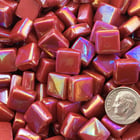 Sweetie Gloss SGL16 Iridized Deep Red - Iridized Glass Tile