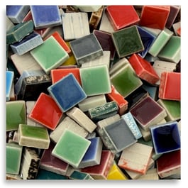 Mini Mosaïque – 1000 Tesselles 5x5x3 Mm – Multicolore – Céramique – Art Méditerranéen