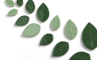 Ceramic Leaf tile Key details about this product