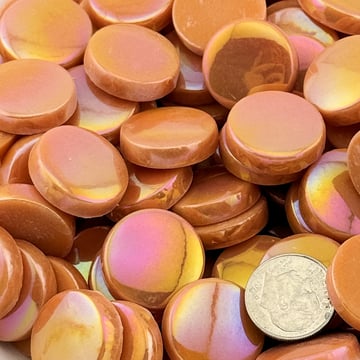 Penny Rounds SRL-18 Iridized Coral