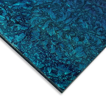 Turquoise Sparkle Van Gogh - Mini Sheet 3" x 4" 