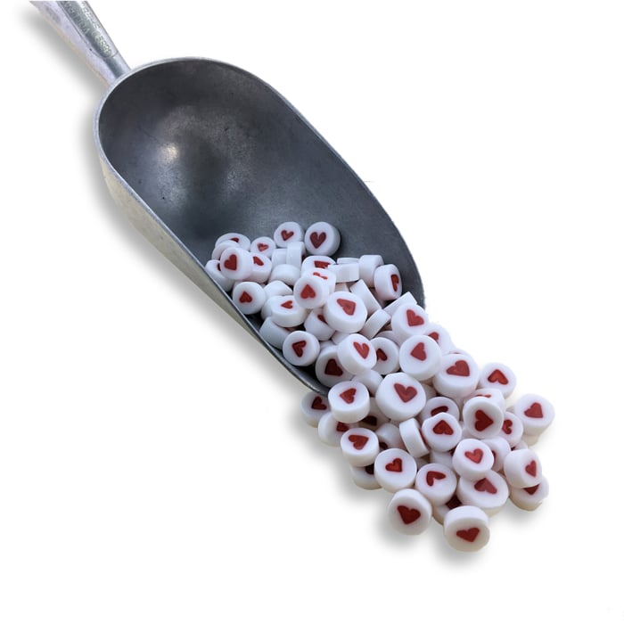Fire Polished Millefiore - Hearts