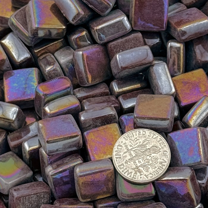 Sweetie Gloss SL35 Iridized Sienna - Iridized Glass Tile