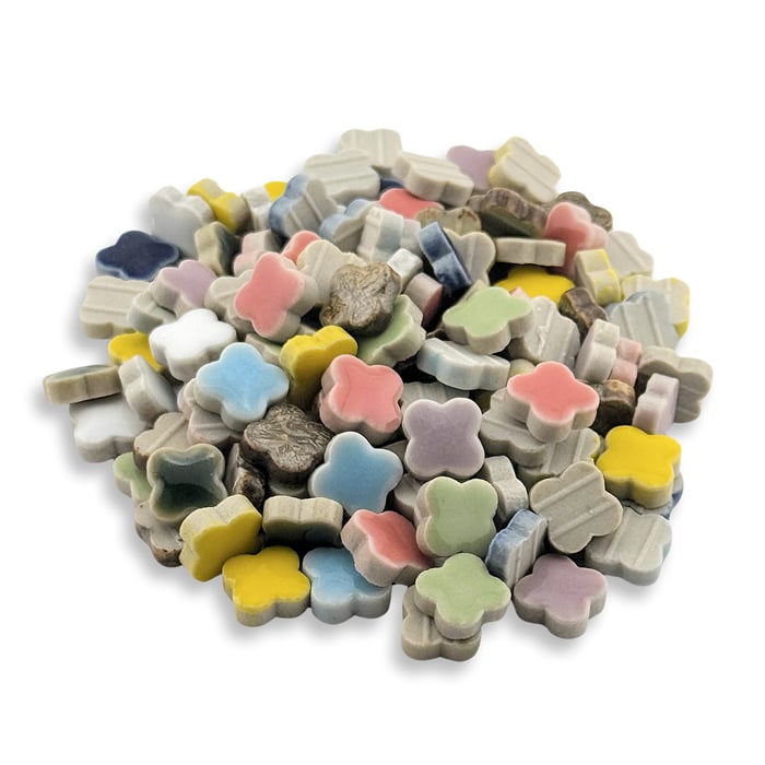3/8" Teeny Tiny Mixed Flower Tiles